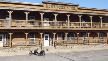 The Home Town Hotel was built after a fire destroyed much of Willow Lake's Main Street.