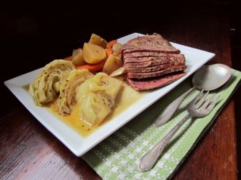 Corned beef and cabbage is tradition on St. Patrick's Day.