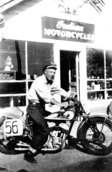 Clarence Hoel started repairing Indian motorcycles when his ice business waned. He established a riding club similar to the Harley Davidson dealers in the Rapid City area, to enhance his new business.