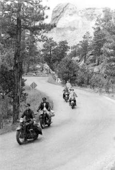 Due to their wild and free nature, Clarence Hoel's motorcycle club was dubbed the Jack Pine Gypsies.