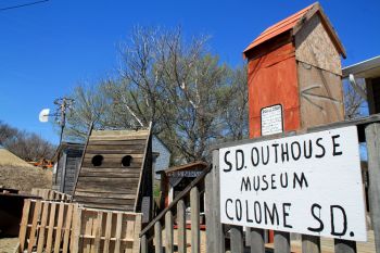 Richard Papousek's Outhouse Museum is the newest attraction in Colome.