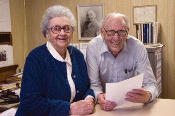 Phyllis Dolan Justice and her husband, Clarence, were longtime publishers of the Grant County Review, which remained in Phyllis' family for 102 years.